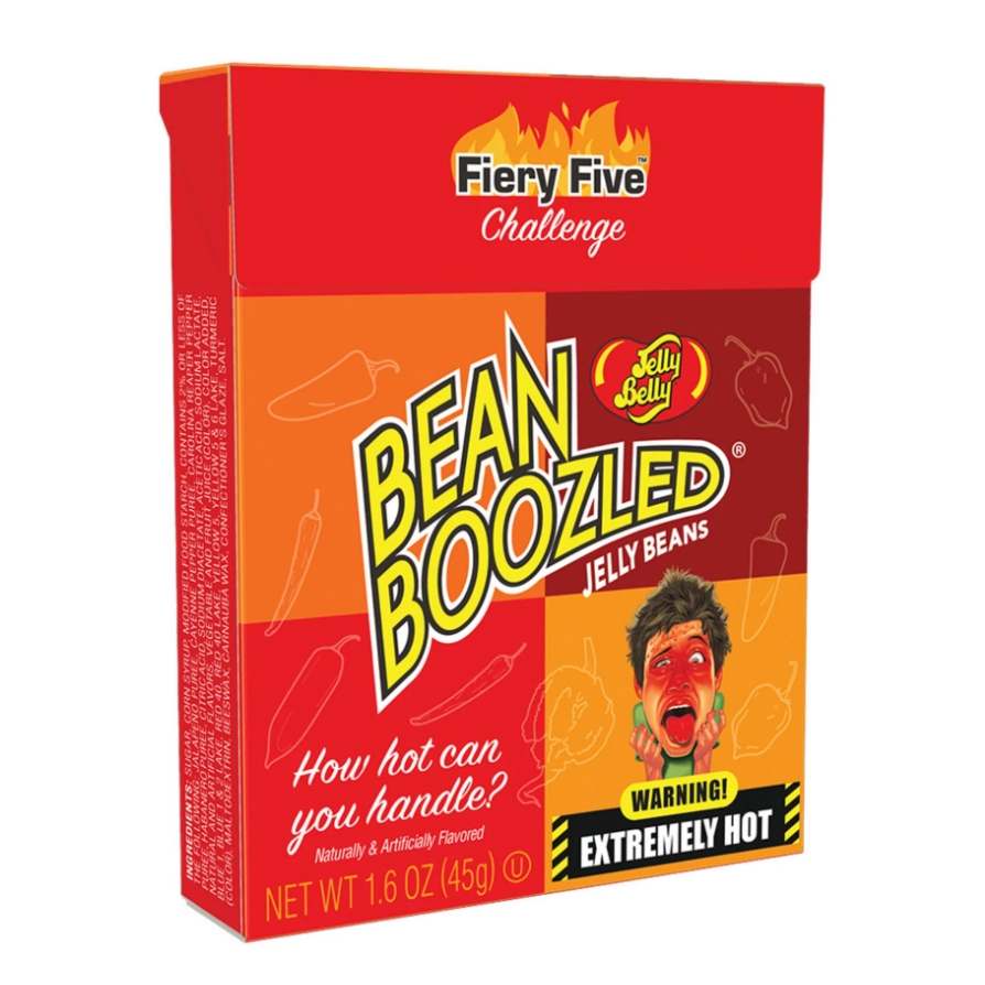 JELLY BELLY BEAN BOOZLED FIERY FIVE X45G CandyKidz Megastore